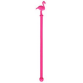 6.25" Pink Flamingo Stirrer (Non Imprintable)